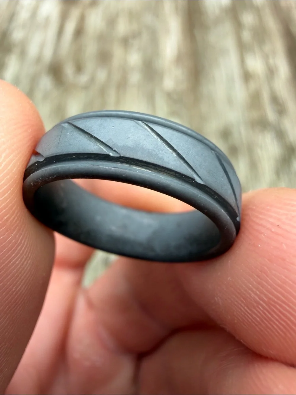 triton tc850 wedding band Tungsten Size 8.5 Metal detecting find